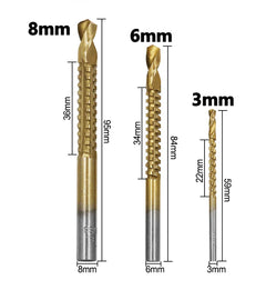 Step Drill Groove Saw Set (6 Pieces)