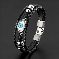 Multi-Layer Evil Eye Bracelet